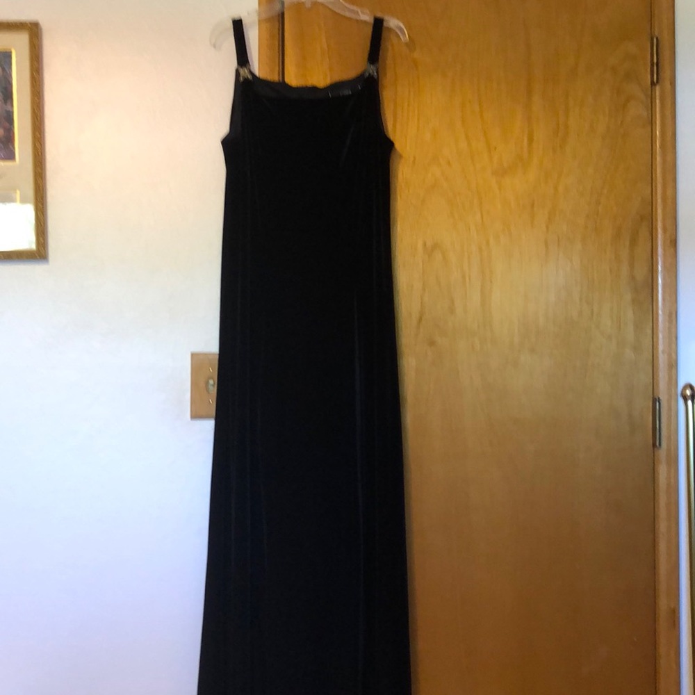 Dress black velvet